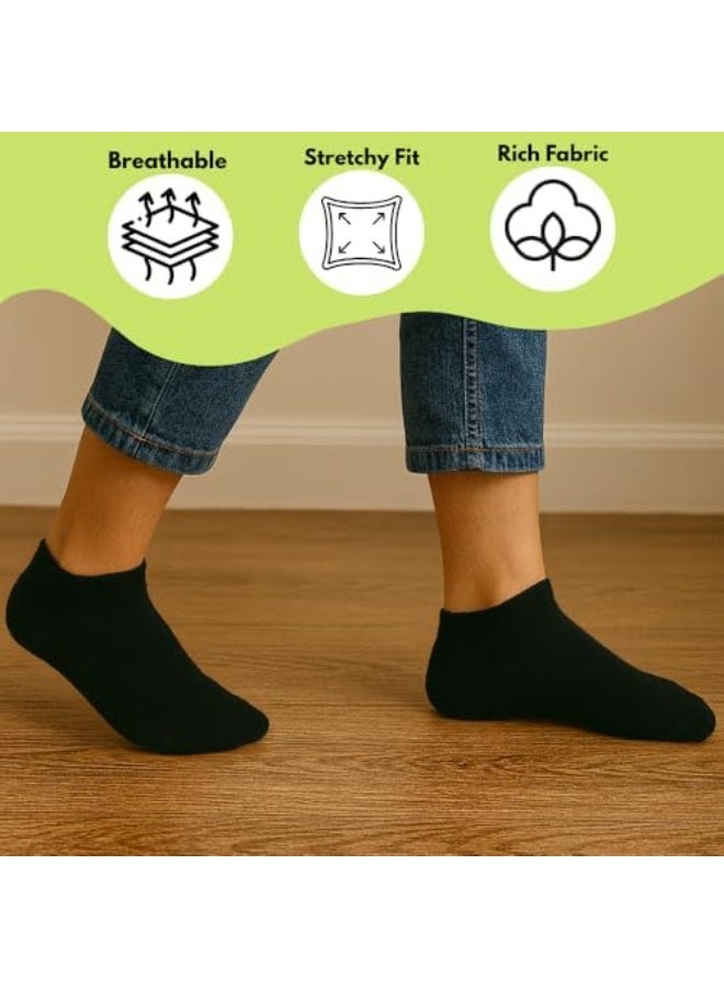 turtees Kids Ankle Socks Multipack | Soft Cotton Blend | Stretch Fit | Breathable & Comfortable | Daily Wear Socks for Toddlers & Kids - Image 4
