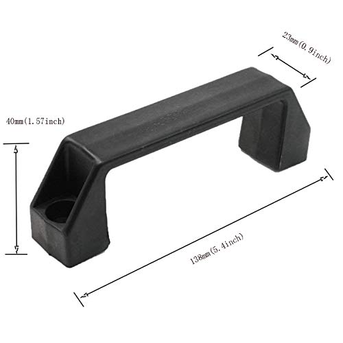 XMHF 3Pcs Plastic Grab Handle Door Handle 8mm Mounting Hole for Entry Door Assist Bar RV Black - Image 3