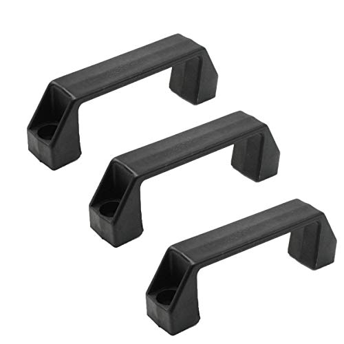 XMHF 3Pcs Plastic Grab Handle Door Handle 8mm Mounting Hole for Entry Door Assist Bar RV Black - Image 1