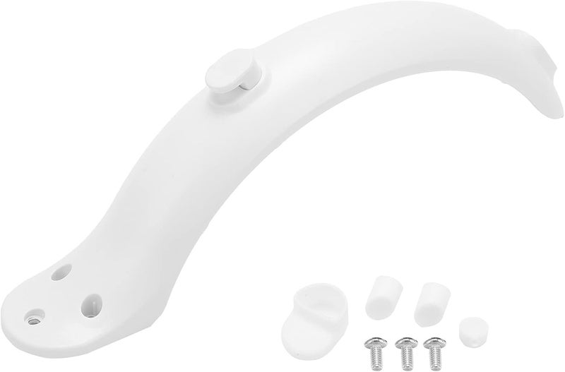 Electric Scooter Rear Mudguard With Hooks And Screws Accessories White - Image 1