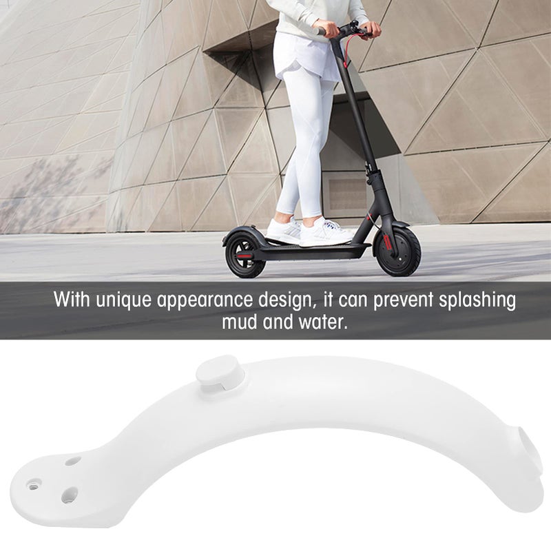 Electric Scooter Rear Mudguard With Hooks And Screws Accessories White - Image 3