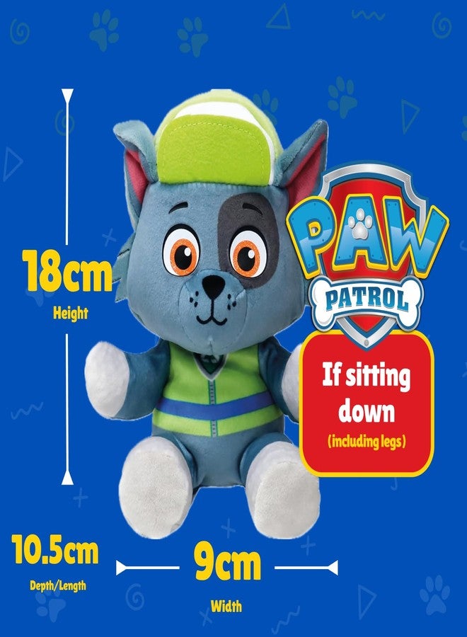 Ty - Paw Patrol Collection, Rocky, All The Heroes of The Puppy Squad in Floppy Version, Soft Plush to Collect, Gift Idea for Young and Old - 20 cm - T44019 - Image 3