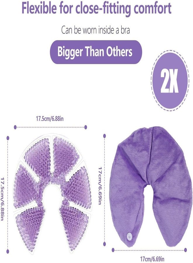 Suicune Breast Therapy Packs, Cold & Hot Breast Pads,Postpartum Breastfeeding Relief, for Nipple Pain Relief, Mastitis, Engorgement, 2 Pack Gel Pads with 2 Soft Covers - Image 3