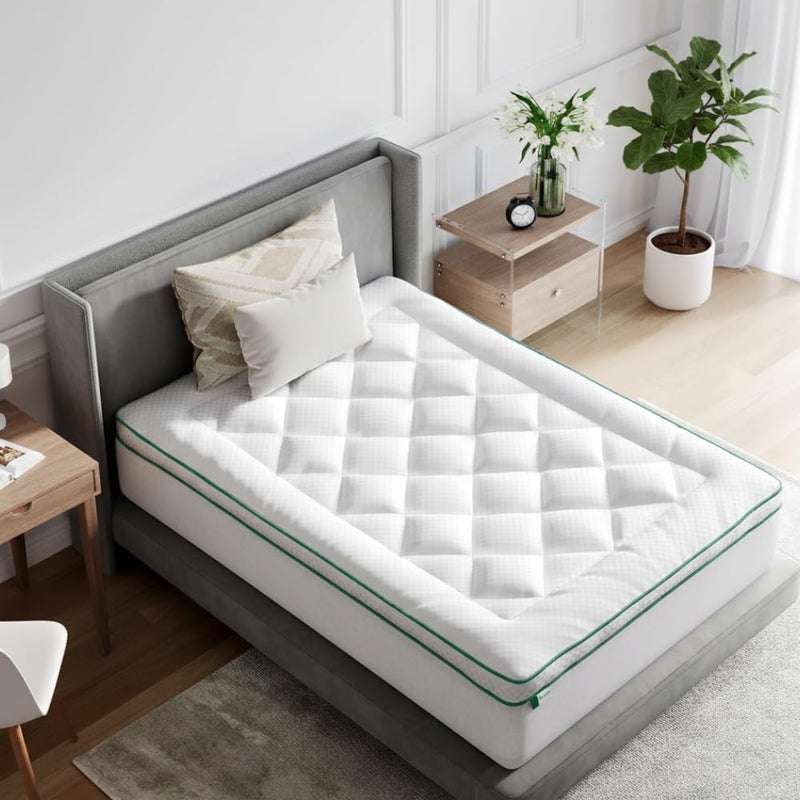 Novilla Queen Mattress Topper, Extra Thick Pillow Top Mattress Pad, Down Alternative Fill Breathable Cotton Cover, 8-21" Deep Pocket Soft Bed Topper for Back Pain Relief - Image 1