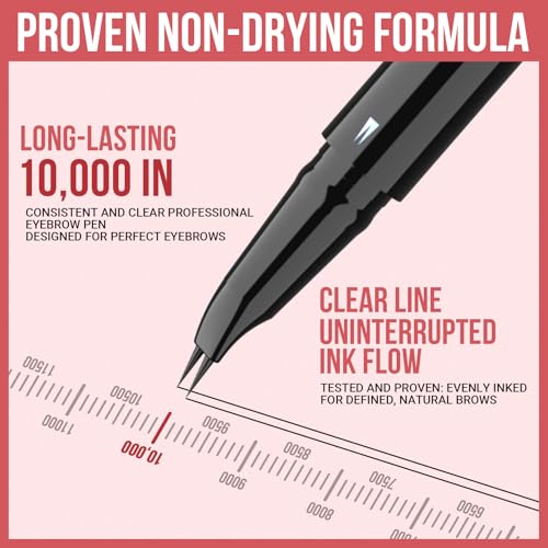 iMethod Curved Eyebrow Pen - Eyebrow Pencil, Brow Pencil 2-in-1 Dual-Ended Microblading Eyebrow Pen with Micro-Fork-Tip and Precise Brush-Tip Create Natural Hair-Like Brows, Last All-Day, Dark Brown - Image 4