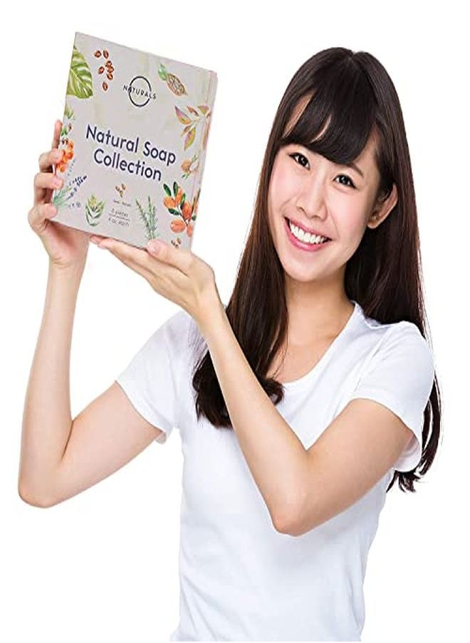 O Naturals 6 Piece Moisturizing Body Wash Bar Soap Collection. Face Soap Acne Soap 100% Natural Organic Ingredients & Therapeutic Essential Oils. Vegan Gift Set Triple Milled Women & Men 4Oz Each  - Image 4