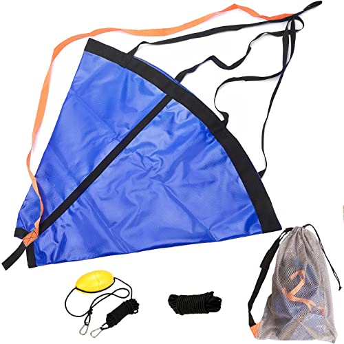 MOOCY Drift Sock with Dump Line,Harness and Buoy Kit for Fishing Boat/Kayak/Pontoon (50'' for 18-20ft Boat) - Image 1