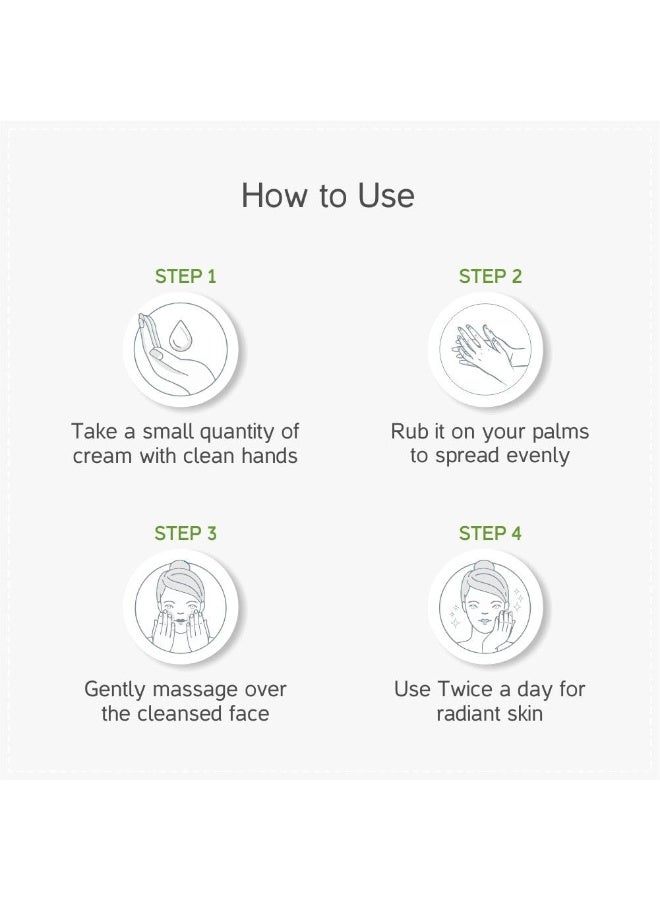 Roop Mantra Face Cream For Hydrate And Moisturize Skin, Inflammation, And Improve Skin Tone | Ayurvedic Cream With Aloe Vera, Turmeric, Cucumber, Neem, And Chandan | 60 Gm - Pack Of 2 - Image 5