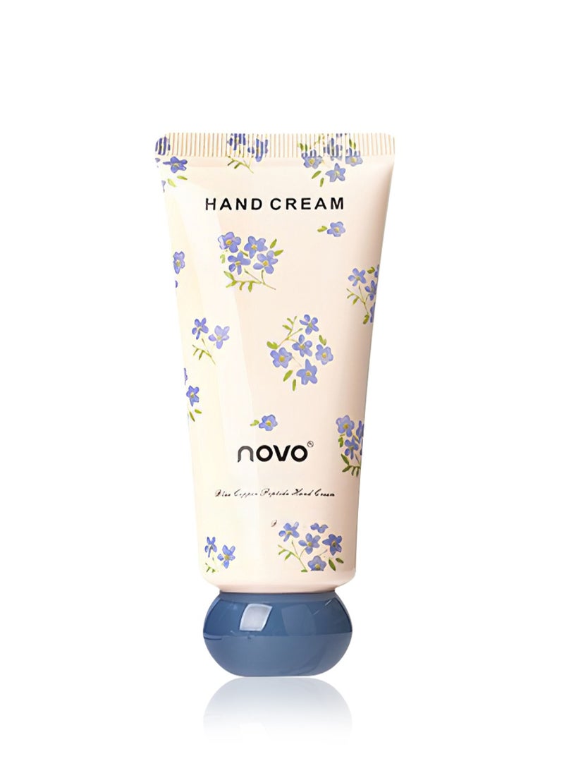 Novo Blue Copper Peptide Hand Cream, Soothing Hand Cream for Dry Cracked Hands, Deep Repairing Hand Lotion, Brightening Hand Care Cream, Hand Moisturizer, Gifts for Women 60g  - Image 1