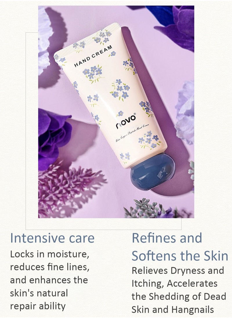 Novo Blue Copper Peptide Hand Cream, Soothing Hand Cream for Dry Cracked Hands, Deep Repairing Hand Lotion, Brightening Hand Care Cream, Hand Moisturizer, Gifts for Women 60g  - Image 3
