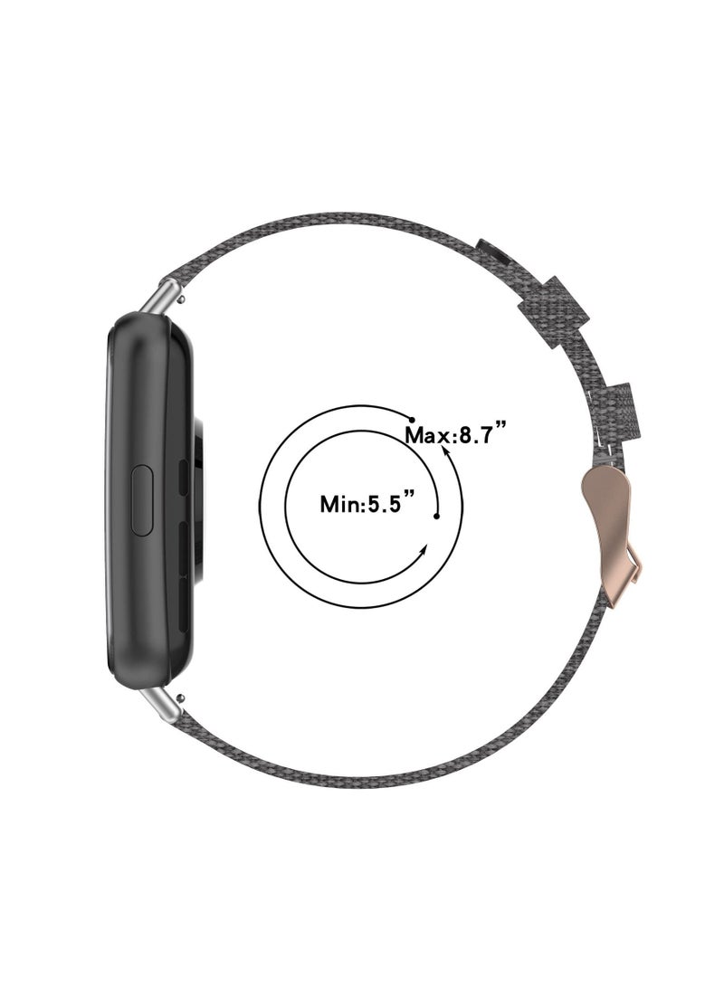 Y&D Smart Watch Straps Compatible with Huawei Fit 2 Strap Lightweight Replacement Nylon Fabric Woven Bands Wristband Arm Band Accessories - Image 4