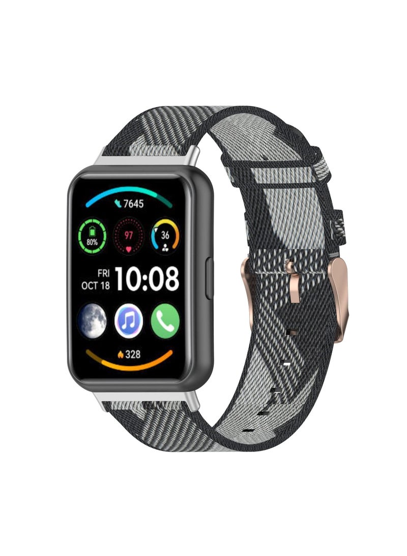 Y&D Smart Watch Straps Compatible with Huawei Fit 2 Strap Lightweight Replacement Nylon Fabric Woven Bands Wristband Arm Band Accessories - Image 3