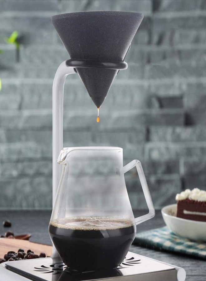 Fdit Cone Shape Coffee Filter Alumina Ore Coffee Dripper Filters for 1-4 Cup Ceramic Pour Over Coffee Dripper Non-Porous for Home & Office Coffee Enthusiast and Baristas - Image 5