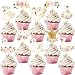 HaPiBiDesign 40 Pcs Swan Cupcake Toppers Elegant Swan Party Decorations and Swan Cake Decor Perfect for Swan Birthday Cupcake Toppers Swan Baby Shower and Swan Lake Theme Party - Image 2