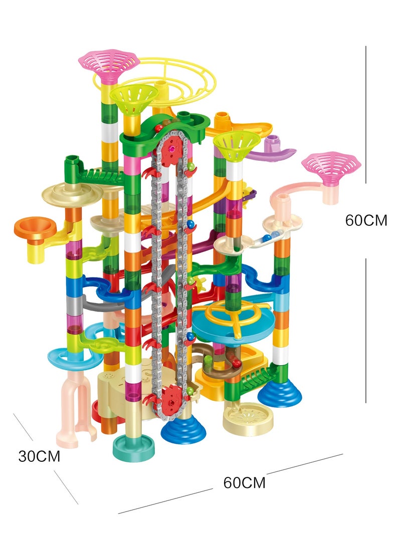 null - 236Pcs Maze Track Game, 3D Building Blocks Toys, Educational STEM Toys, Equipped with ElectricElevator, Boys and Girls 3+ - Image 1