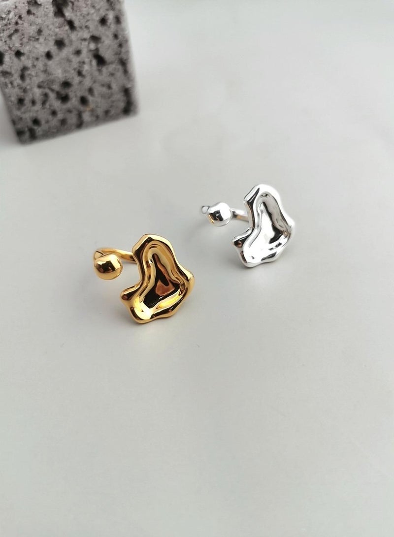 Saraia Silver & Vintage Gold Landscape-Inspired Rings - Image 4