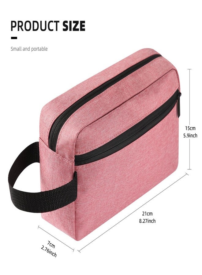 Icramsy Travel Toiletry bag Toiletry bag for women men Hanging Cosmetic bag Travel accessories for Women Men (Dusky pink) - Image 2