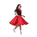 Leadtex 50s Poodle Skirt Sock Hop Costume Accessory Set for Girls with ScarfGlassesSocks - Image 4