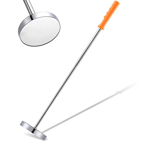 Rechabite Magnetic Sweeper Telescoping Pick-up Tool, Thickened Pole, 35LB Magnet Stick Screws Parts Finder, Pickup Nails, Screws, and Metal Picker, Orange Handle - Image 1
