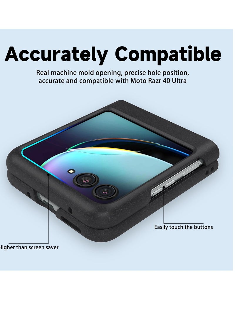 Excefore - Slim Fit Moto Razr Plus 2023 Case, Frosted Feel Case, Lightweight Shockproof Case Cover for Motorola Razr+ 2023 5G&Razr40Ultra (Black, Wireless Charging Support) - Image 1