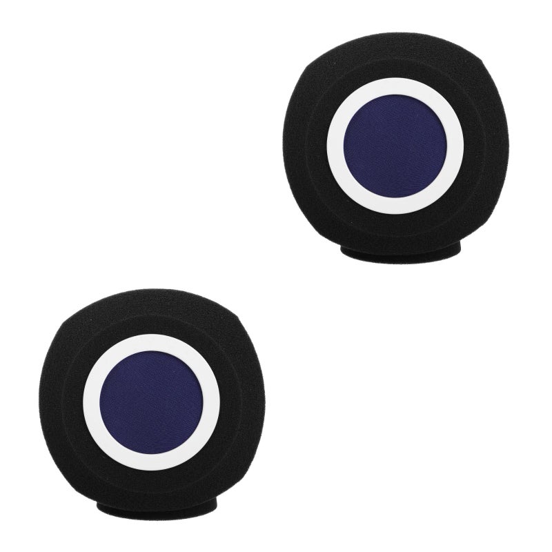 2pcs Universal Microphone Isolation Shield With Filter Noise Cancellation High Density Acoustic Microphone Windscreen For Singing Podcasts - Image 1