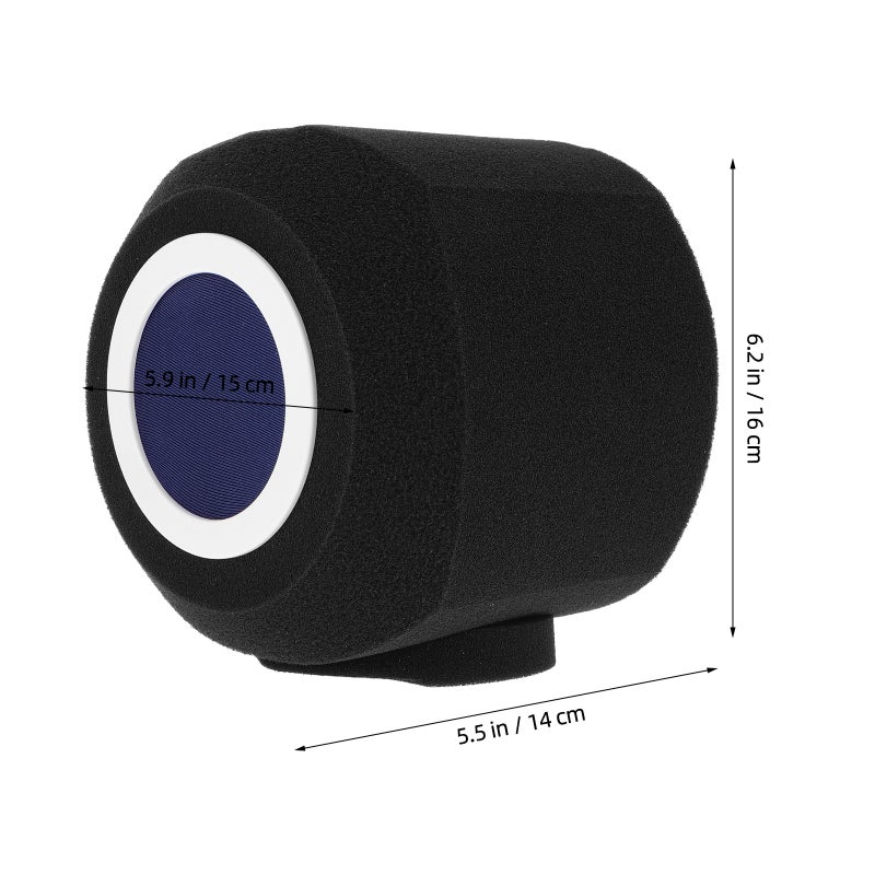 2pcs Universal Microphone Isolation Shield With Filter Noise Cancellation High Density Acoustic Microphone Windscreen For Singing Podcasts - Image 2