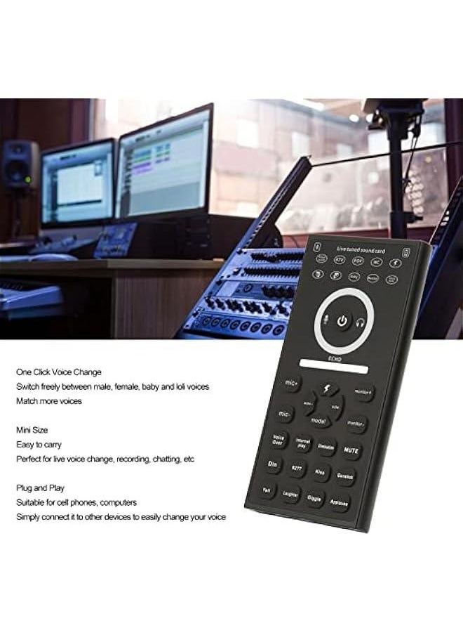 Generic Small Voice Modulator, Wide Range Audio Effects, Easy Setup Portable Sound Mixer, Voice Altering Mic for Smartphone Computer  - Image 3