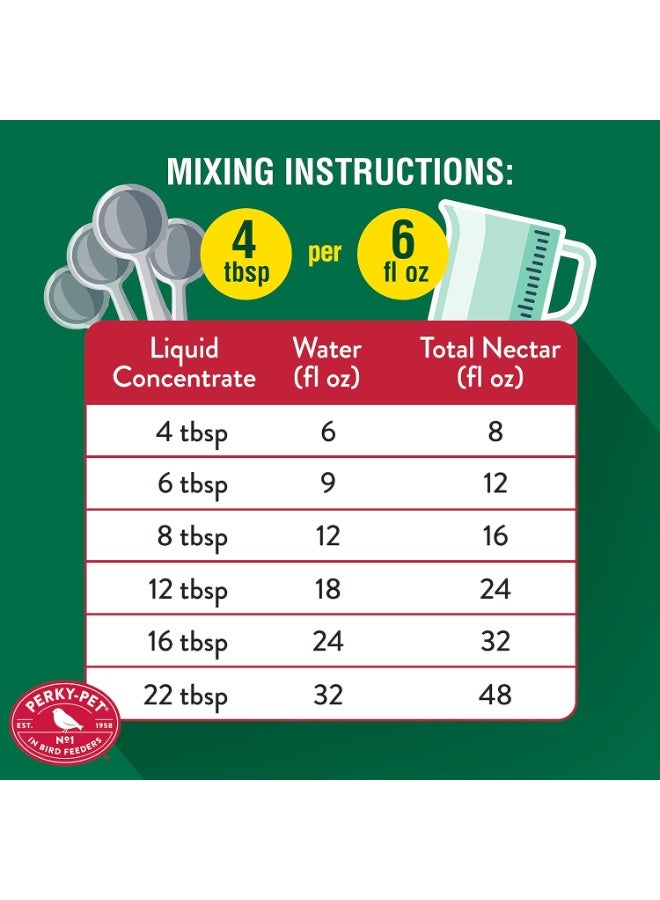 Perky-Pet 238 Red Hummingbird Liquid Nectar 32 Fl.Oz - Makes Up To 96 Fluid Ounces - Image 3