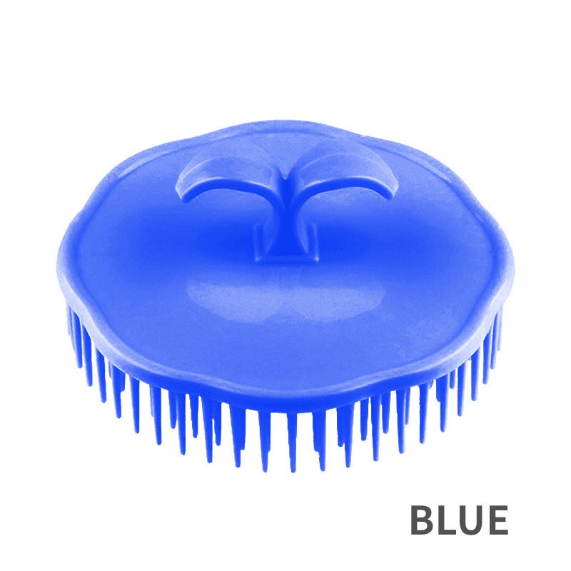 Generic Cross-border Hot Sale Color Plastic Shampoo Adult Round Massage Comb Hair Shampoo Comb Catch Head Catch Head Catch Head Blue 