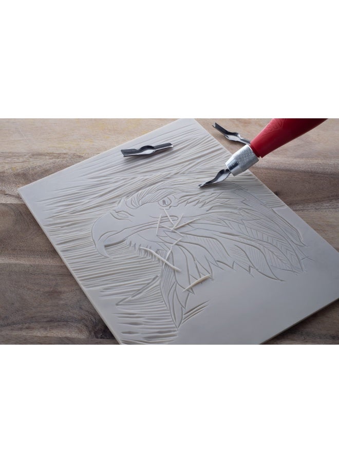 ESSDEE Lino Cutter Set, Metal, 2 x 7.5 x 9 cm - Image 2