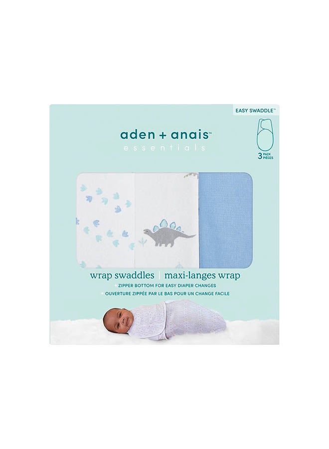 aden + anais Essentials Easy Wrap Swaddle, Cotton Knit Baby Wrap, Newborn Wearable Swaddle Sleep Sack - Image 2