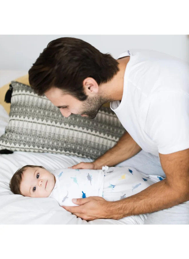 ايدن + أناي Essentials Easy Wrap Swaddle, Cotton Knit Baby Wrap, Newborn Wearable Swaddle Sleep Sack