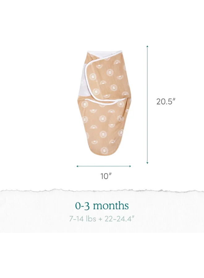 ايدن + أناي Essentials Easy Wrap Swaddle, Cotton Knit Baby Wrap, Newborn Wearable Swaddle Sleep Sack