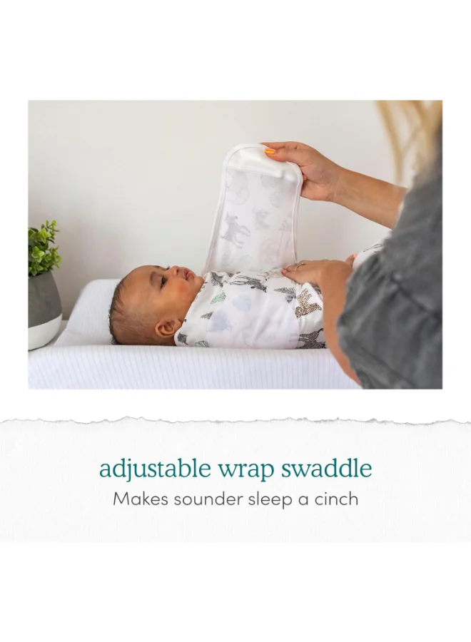 ايدن + أناي Essentials Easy Wrap Swaddle, Cotton Knit Baby Wrap, Newborn Wearable Swaddle Sleep Sack