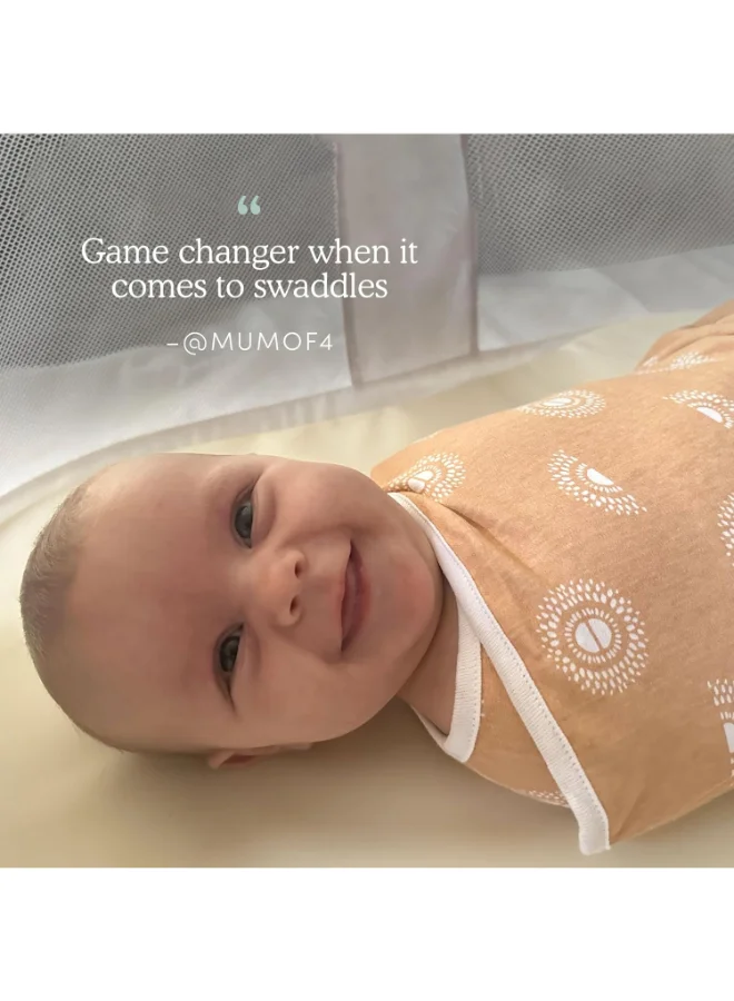 ايدن + أناي Essentials Easy Wrap Swaddle, Cotton Knit Baby Wrap, Newborn Wearable Swaddle Sleep Sack