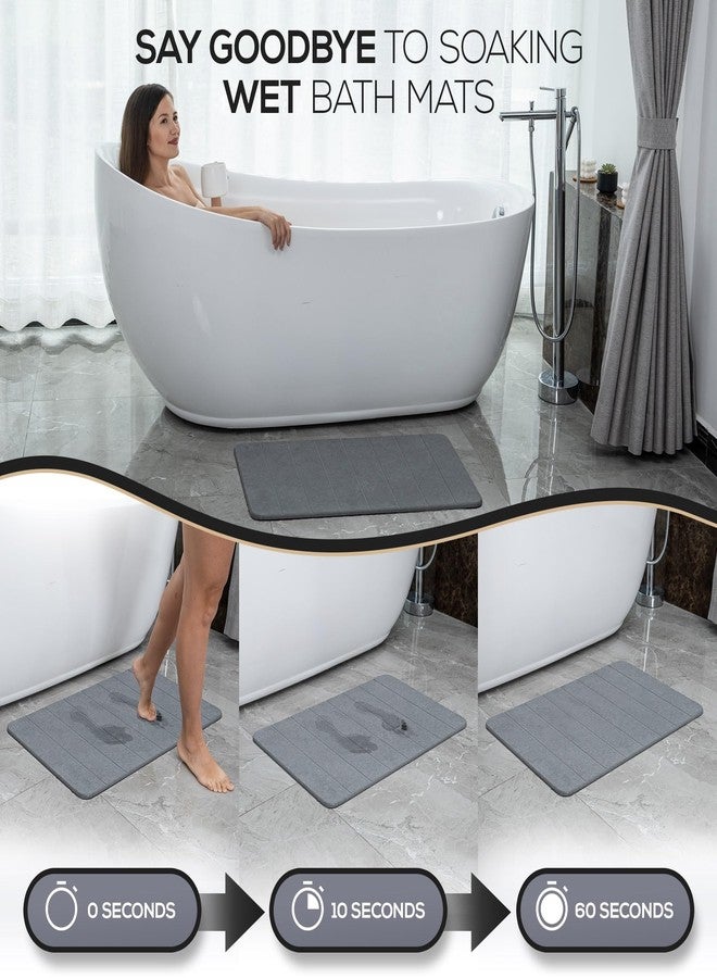 della Premium Stone Bath Mat - Luxurious Quick Drying Diatomite Bathstone for Bathroom Floor - Modern Super Absorbent Diatomaceous Earth Shower Mat, Water Absorbent Bathmat ([Extra-Large] Stripes) - Image 4
