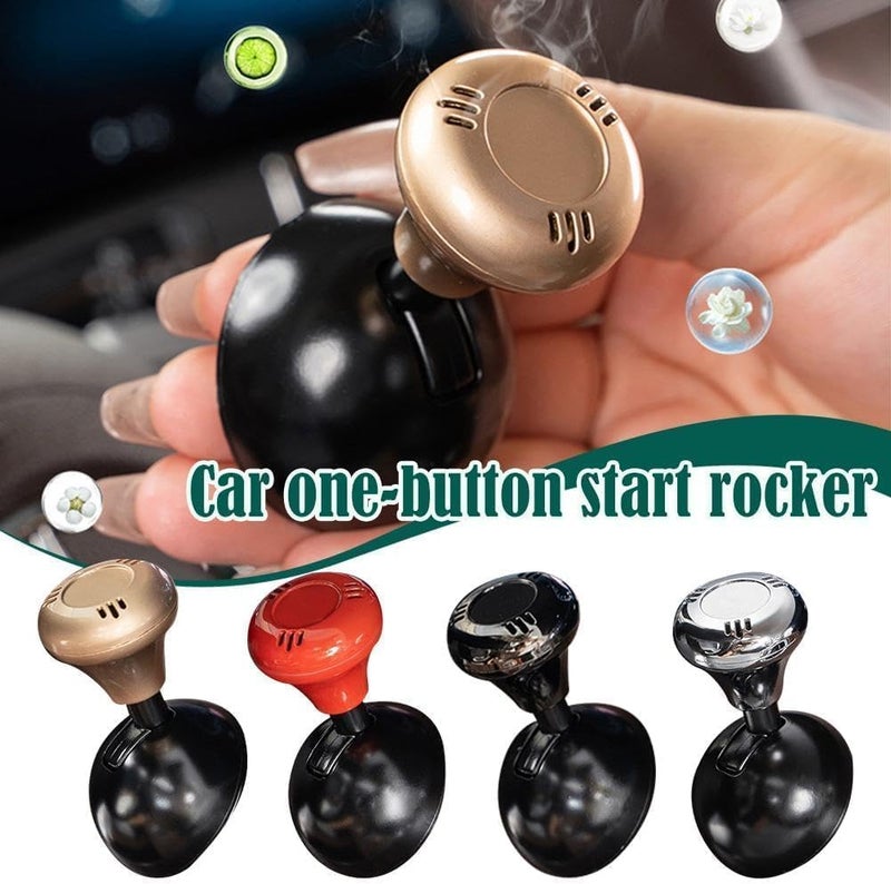 OSHIMA Car One Button Start Lever, Car Push to Start Button, Engine Start Stop Button, Car Joystick Starter Car Joystick Push Start Button Cover Car to Start Joystick for Cars (Black) - Image 4
