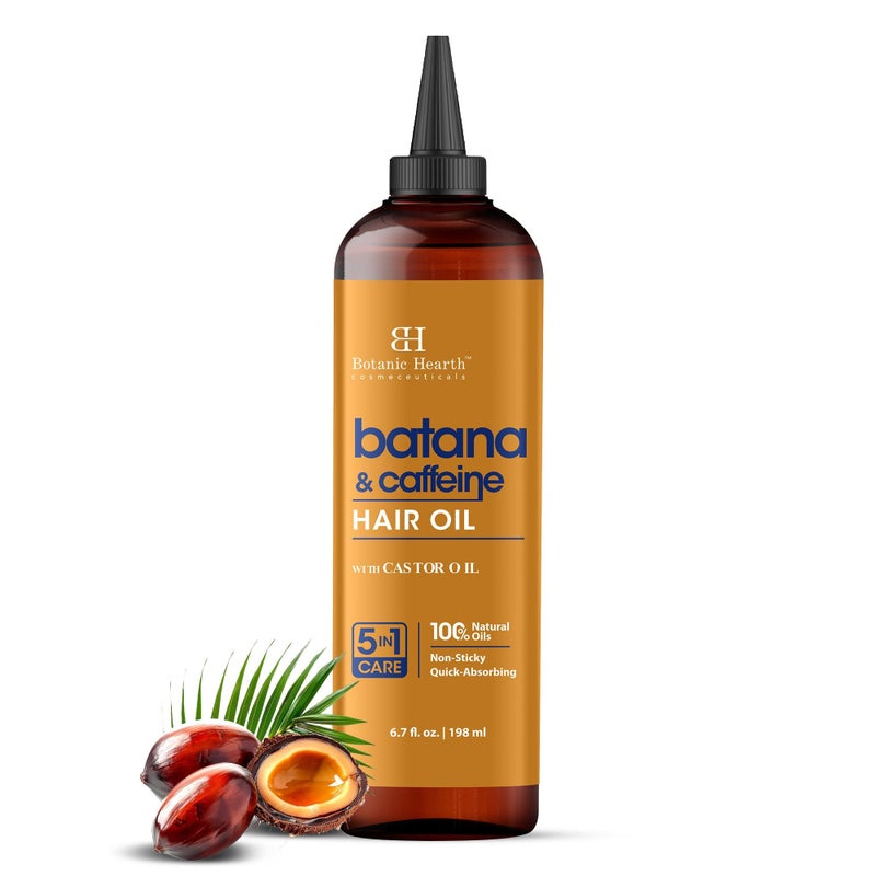 Botanic Hearth Caffeine Batana Oil For Hair Growth 67 fl ozNourishing And Strengthening Hair Treatment For Thicker HealthierLooking Hair Paraben Free Suitable For All Hair Types