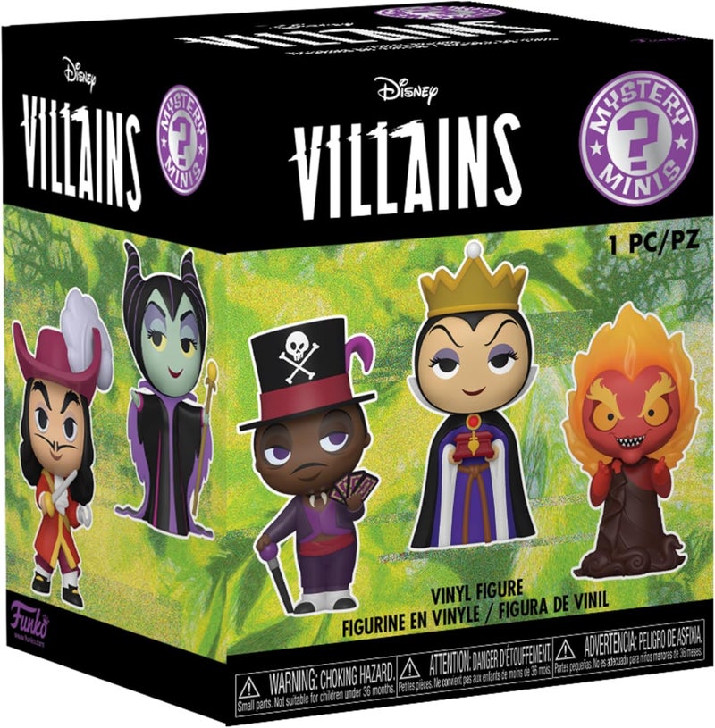 Funko Mystery Mini Disney Villains  Maleficent  12 Pieces PDQ  Collectible Vinyl Figure  Gift Idea  Official Merchandise  for Kids  Adults  Movies Fans  Mini Figure for Collectors - Image 1