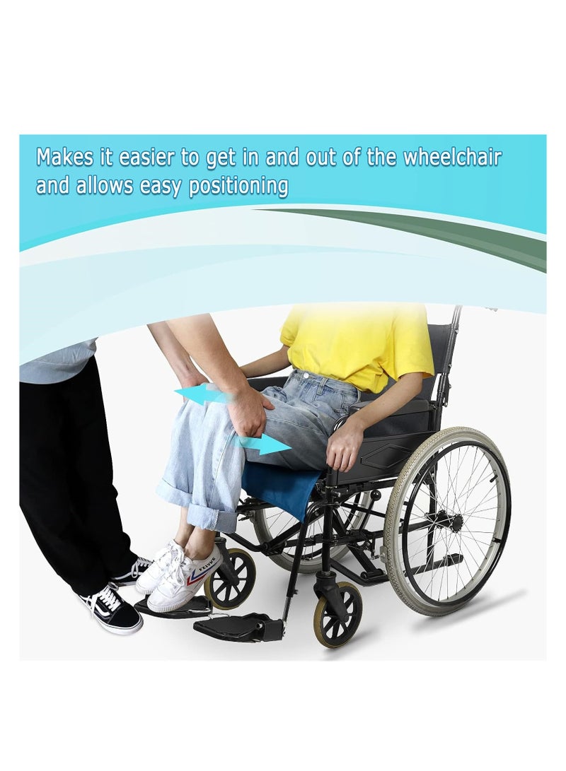 ماكدو وسادات قماش زلق متحركة للمريض، وسادات رعاية متحركة للمريض، وسادات رعاية المسنين، وسادات رعاية المسنين وسادات رعاية المسنين - للسيارات والمركبات والكراسي المتحركة ونقل الأسرّة - المستشفيات والرعاية المنزلية (أزرق، 70 × 70 سم) - Image 4