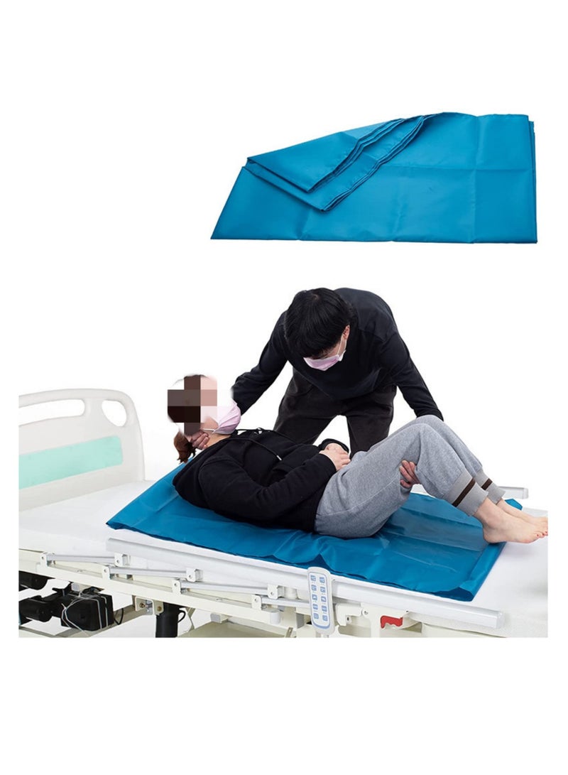 ماكدو وسادات قماش زلق متحركة للمريض، وسادات رعاية متحركة للمريض، وسادات رعاية المسنين، وسادات رعاية المسنين وسادات رعاية المسنين - للسيارات والمركبات والكراسي المتحركة ونقل الأسرّة - المستشفيات والرعاية المنزلية (أزرق، 70 × 70 سم) - Image 1