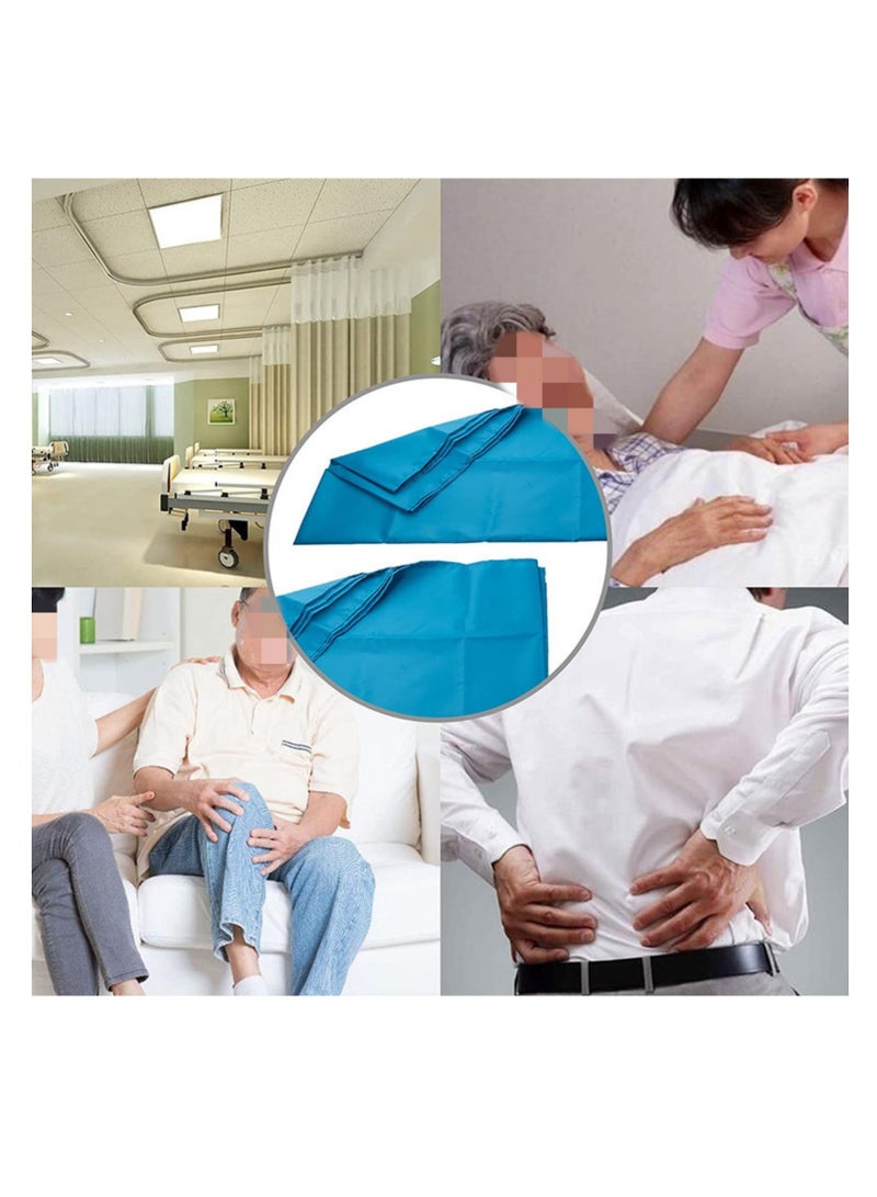 ماكدو وسادات قماش زلق متحركة للمريض، وسادات رعاية متحركة للمريض، وسادات رعاية المسنين، وسادات رعاية المسنين وسادات رعاية المسنين - للسيارات والمركبات والكراسي المتحركة ونقل الأسرّة - المستشفيات والرعاية المنزلية (أزرق، 70 × 70 سم) - Image 3