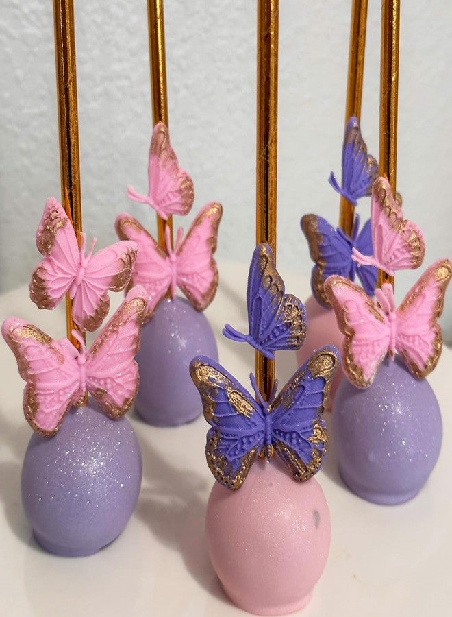 Xcake Lcook Butterfly Chocolate Silicone Molds, 5pcs Butterflys Fondant Mold, Mini Butterfly Kitchen Baking Mold for Cake Decoration Cupcake Topper Candy Sugar Craft Gum Paste Clay Resin - Image 5