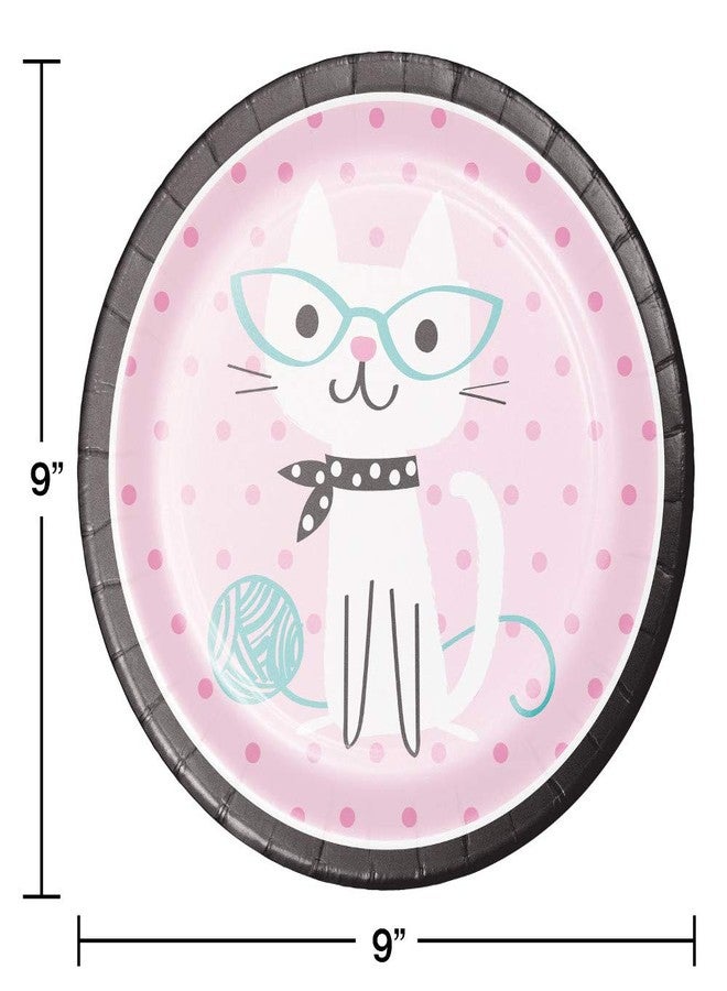 Creative Converting Cat Party Paper Plates, 24 ct - Image 2