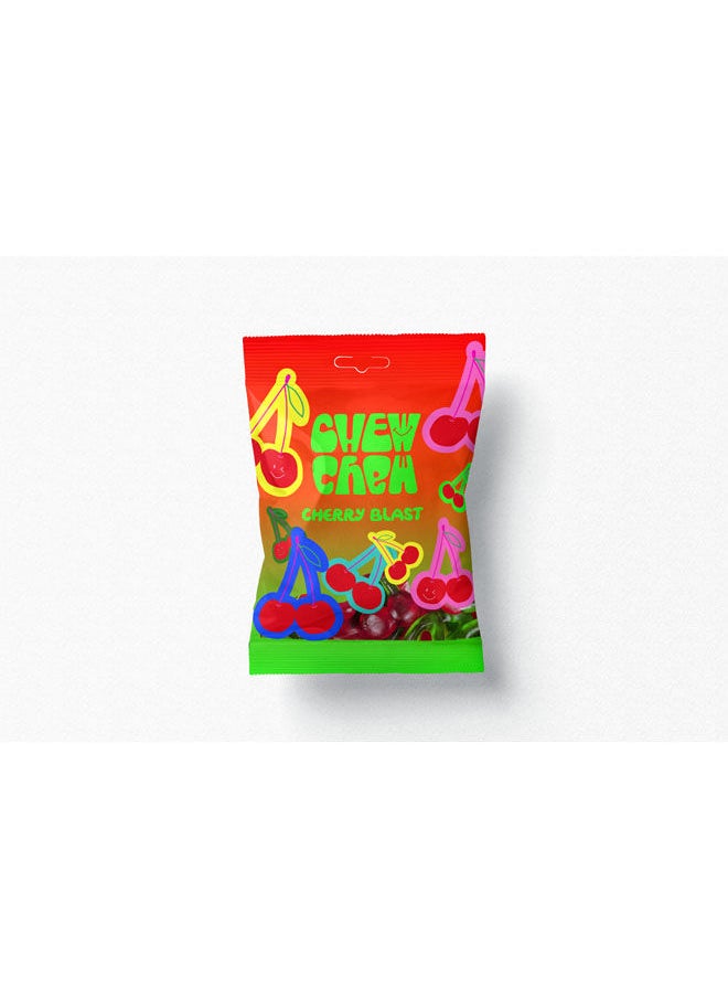 CHEW CHEW Gummy Cherries Jelly Candy - 80 Grams 