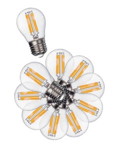 MODI A60 LED Filament Vintage Golf Ball Bulbs, 8W, E27 Base, 750 Lumens, Amber 2700K Warm White, 10-Pcs Value Pack  - Image 1