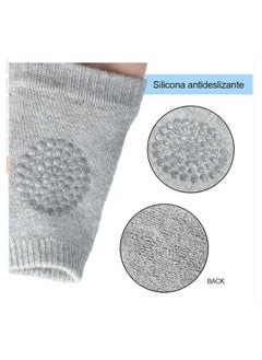 Alissa Multi color 5 Pairs Baby Knee Pads Stretchable Elastic Cotton Soft  Comfortable Knee Cap Elbow Safety Protector Knee Pads for Baby Breathable Anti-Slip Pad Large Size  - Image 4
