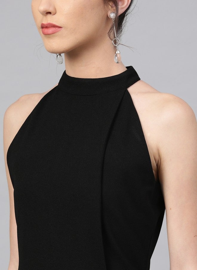 Athena Black Sheath Dress for Women - Image 3