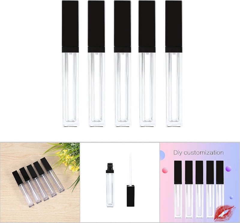 5ml Empty Lipgloss Bottles 5/10 / 20 pcs | Leak - Proof Plastic Tubes with Brush | Refillable Containers for Lip Gloss/Eyelash Growth Solution/Essential Oils - Image 5
