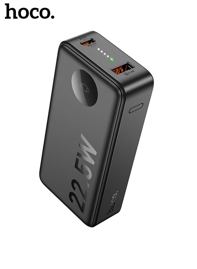 hoco. Q27B Jewel 22.5W+PD20W fully compatible power bank with watch charger(10000mAh, Black)  - Image 1